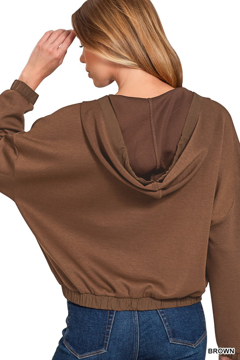 Mocha Utility Cargo Hoodie